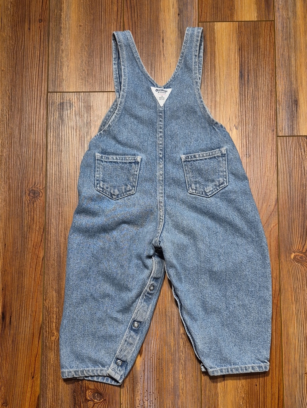 Vintage 90's Girl's OshKosh B'gosh Vestbak Denim Overalls - Sz. 24 Mo. - Picture 4 of 6
